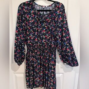 Comfy Floral Long Sleeve Dress